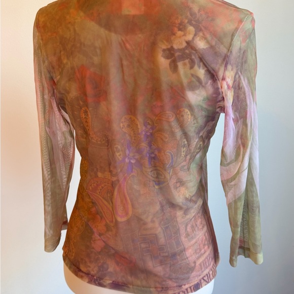 Vintage Y2K Entity Small Sheer Top by Daniel Benjamin - Picture 5 of 13